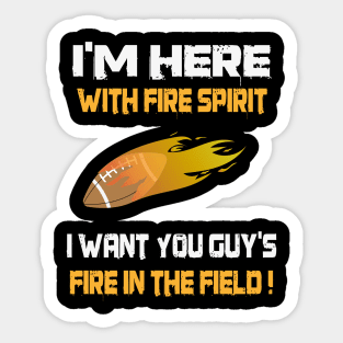 American Football Fan's Spirit Sticker